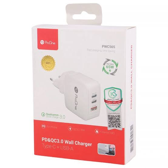 شارژر دیواری 65 وات پرووان مدل PWC565