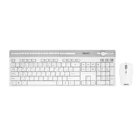 کیبورد بی سیم تسکو مدل TKM7106W همراه با موس بی‌سیم