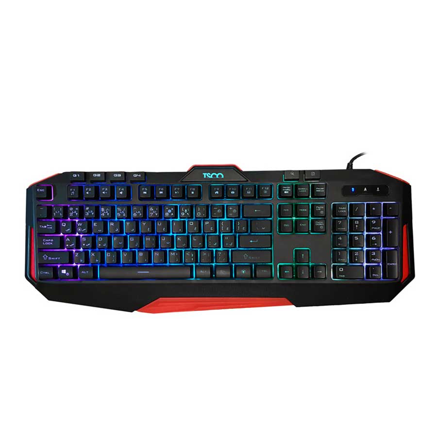 کیبورد گیمینگ تسکو مدل GK 8123، سوییچ ممبران، Full-Size، نورپردازی LED RGB