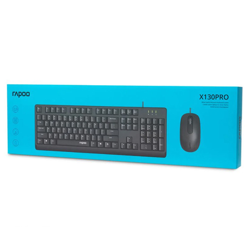 کیبورد و ماوس سیمی رپو مدل X130PRO