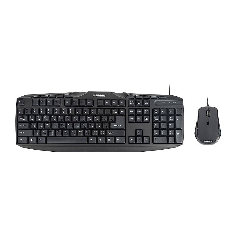 کیبورد و ماوس گرین مدل GKM-305، سوئیچ ممبران، Full-size