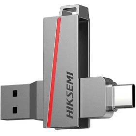 فلش مموری OTG هایک سمی 64 گیگابایت مدل HS-USB-E307C با رابط‌های USB نسخه 3.2 و Type-C، مقاوم در برابر ضربه و خط‌وخش